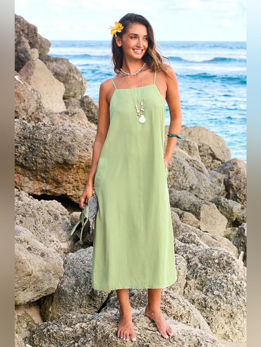 Spring Theory Green Midi Dress 💥 BRAND NEW 💥